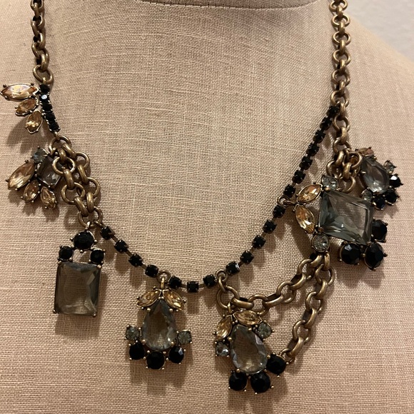 J.Crew 22 Inch Muted Gold Chain Necklace with Glass Beads - Picture 3 of 6